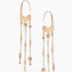 Kendra Scott Corza Statement Earrings - Rose Gold Blush - New With Tags
